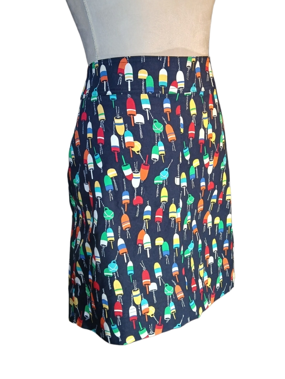 NWOT Talbots Nautical Print Skirt Sz 12 - Picture 5 of 7